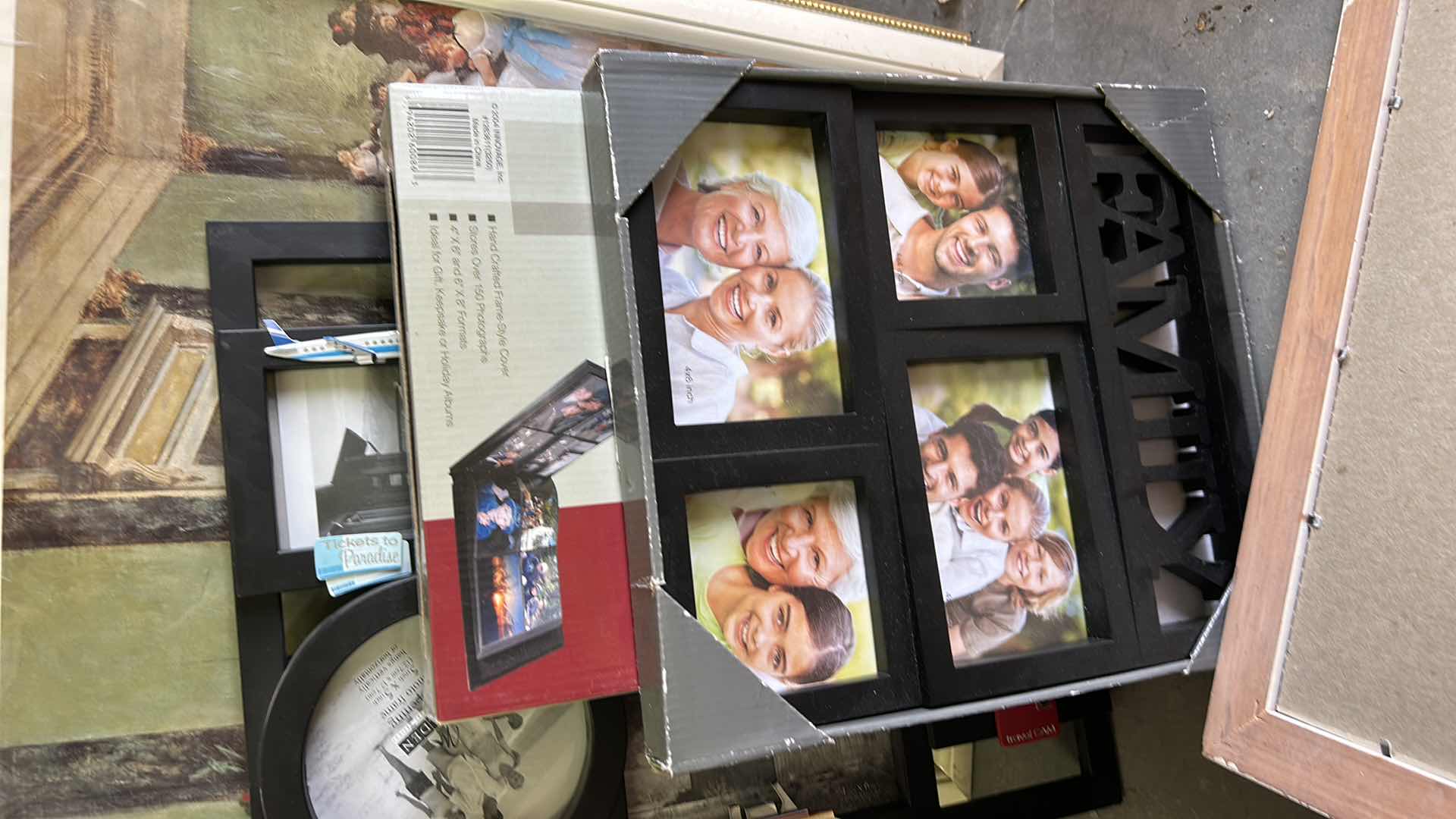 Photo 1 of STACK OF ARTWORK AND FRAMES ( LARGEST 27 x H37.5”)