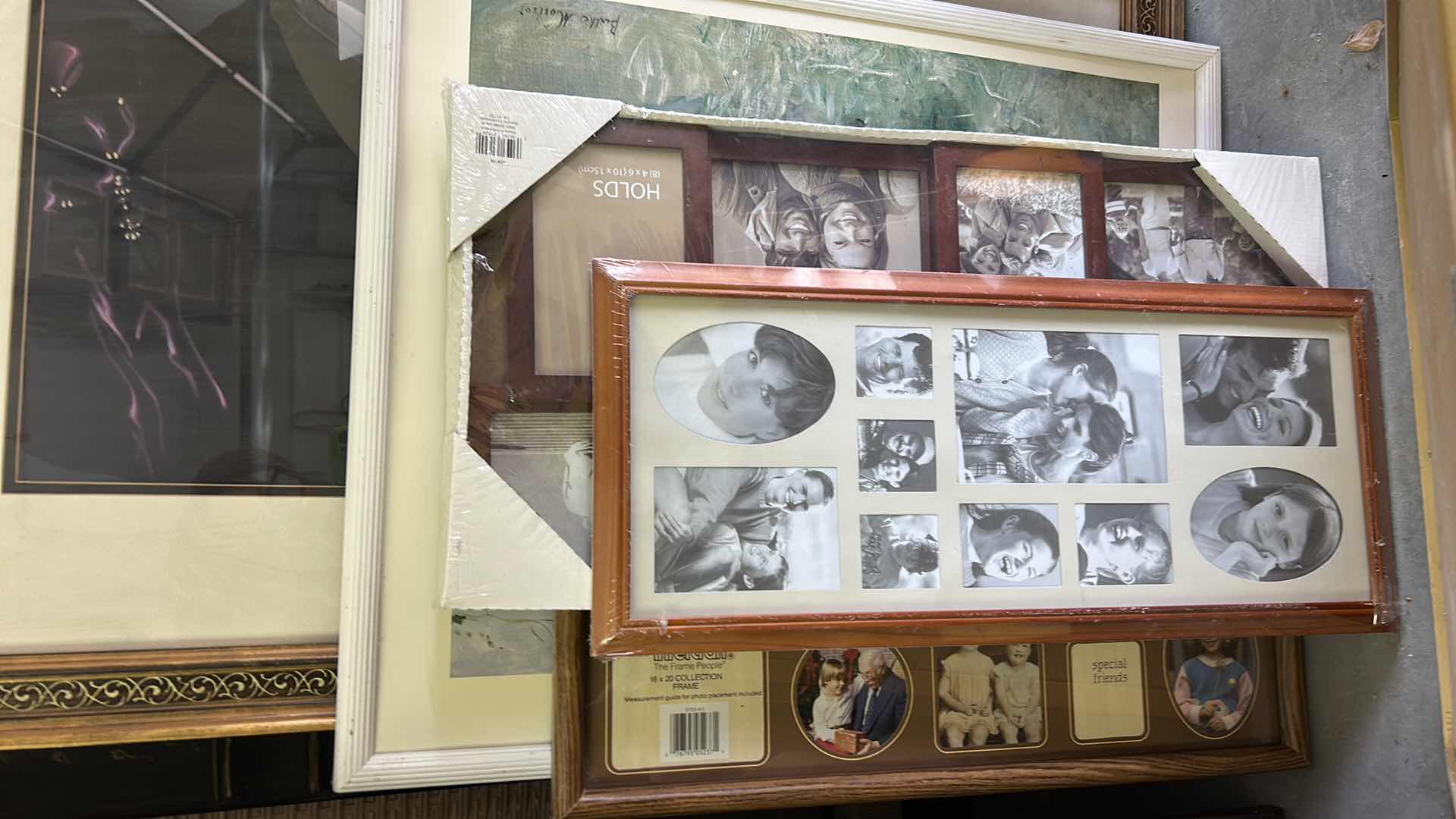 Photo 1 of STACK OF ARTWORK AND FRAMES ( LARGEST 27 x H37.5”)