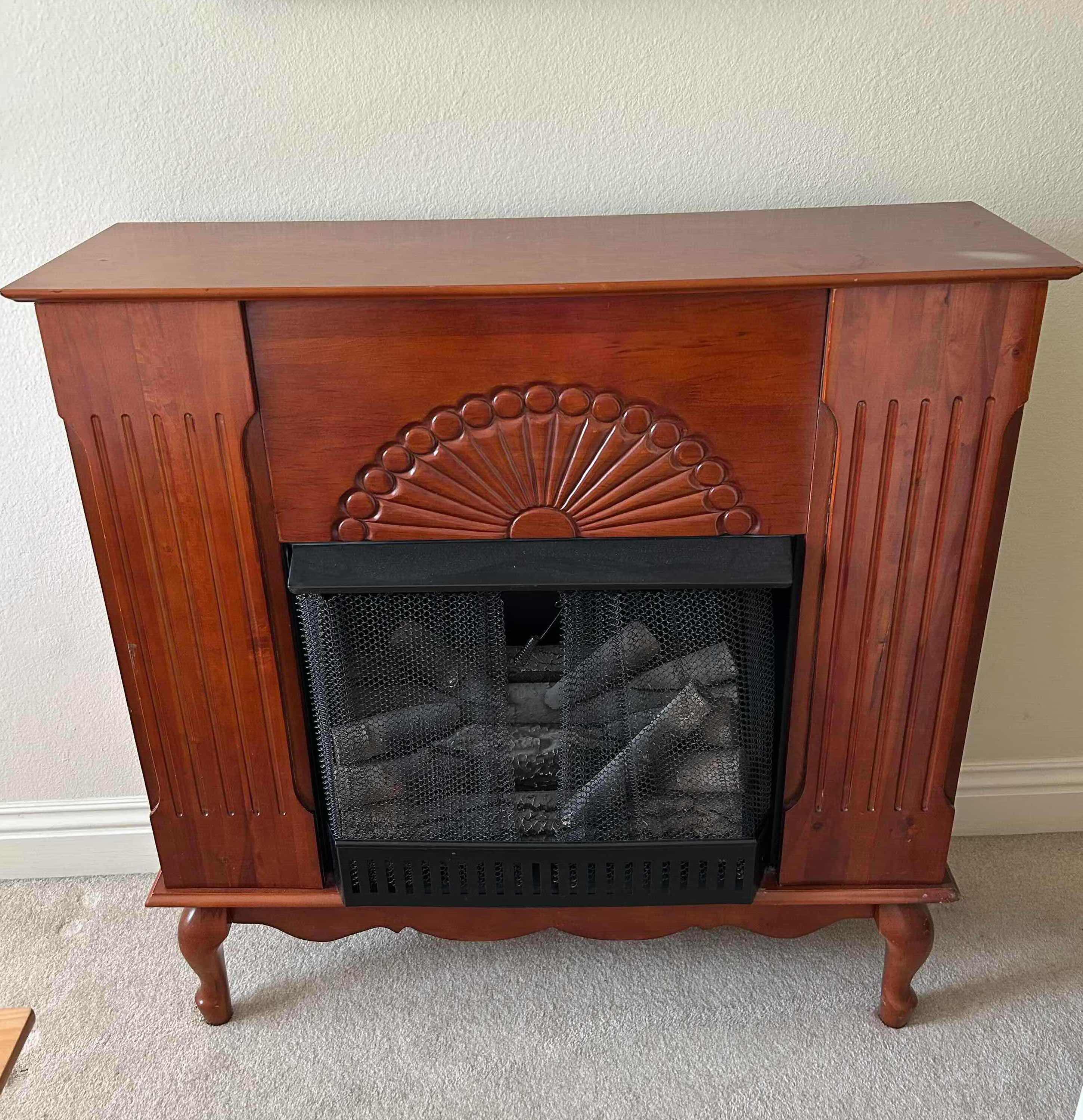 Photo 1 of CHERRYWOOD FINISH FREE STANDING ELECTRIC FIREPLACE 42" X 14" H 42"