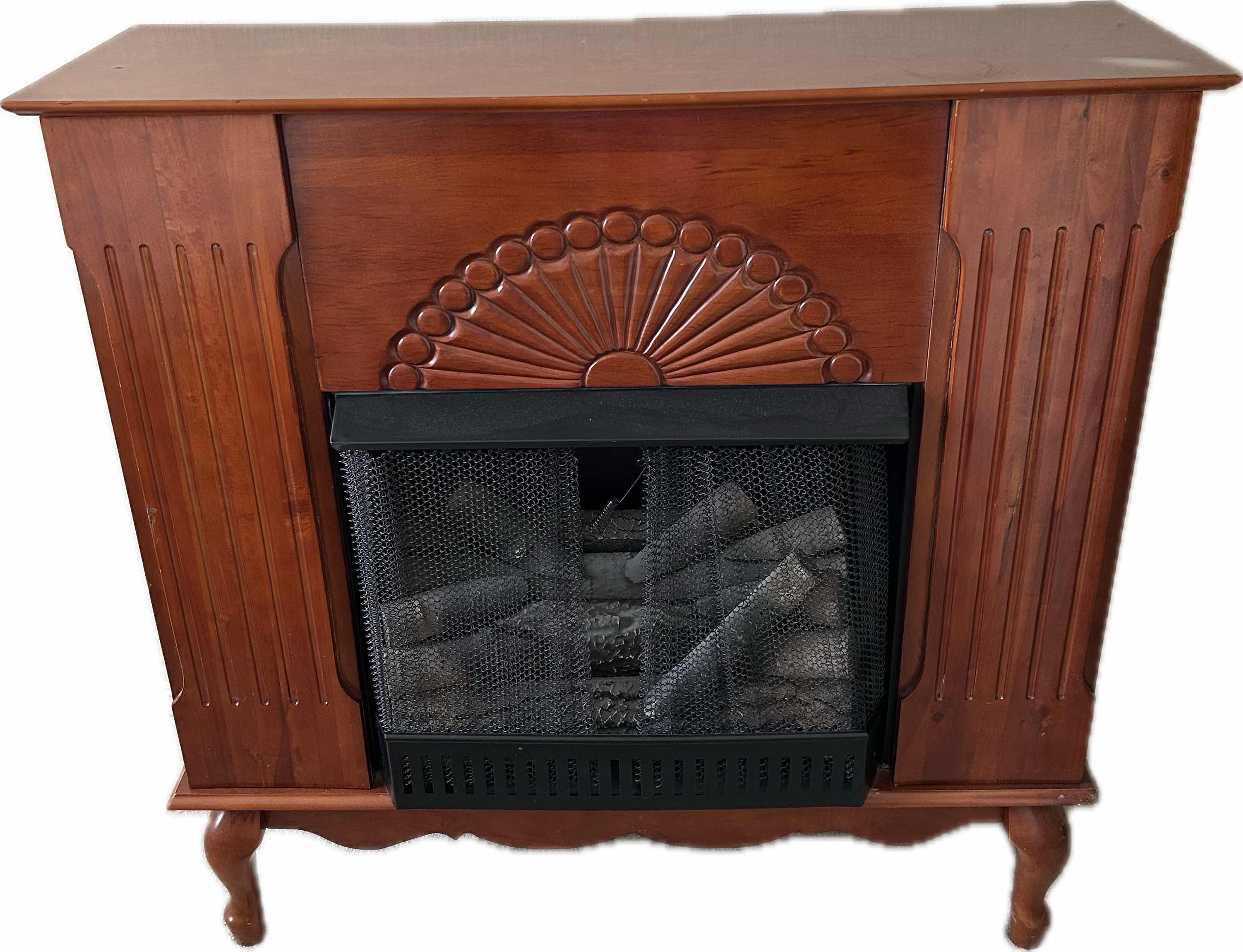Photo 1 of CHERRYWOOD FINISH FREE STANDING ELECTRIC FIREPLACE 42" X 14" H 42"