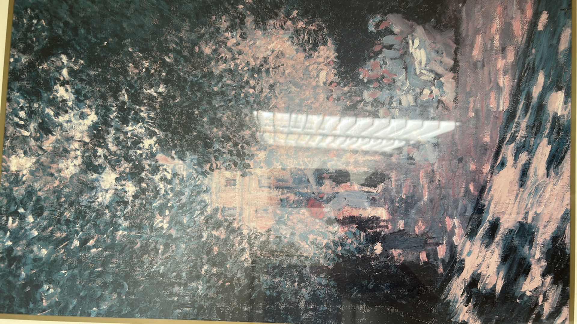 Photo 1 of GOLD FRAMED PRINT OF CLAUDE MONETS " THE PARC MONCEAU" 25" X 32"