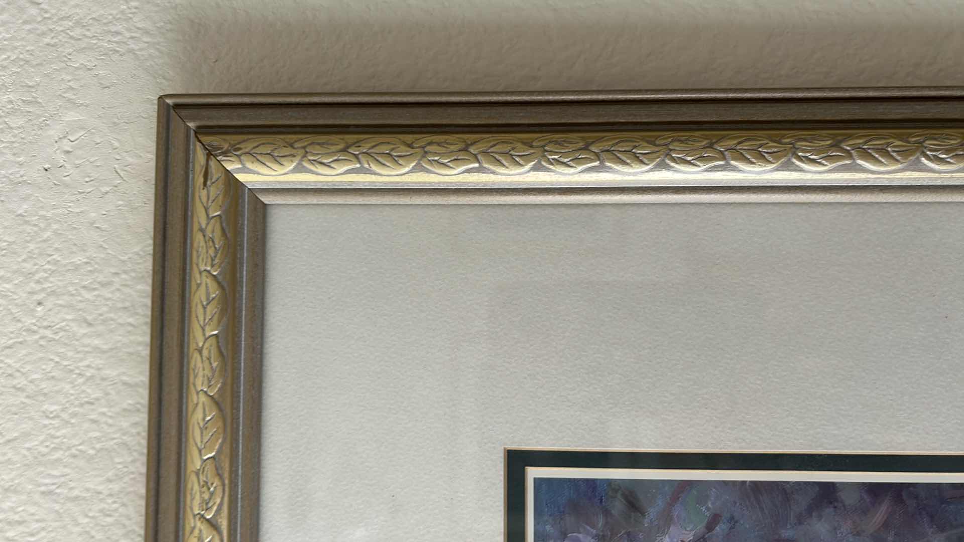 Photo 4 of GOLD FRAMED PRINT " MILLBROOK CROSSING " BY CHARLES ZHAN 41" X 32"