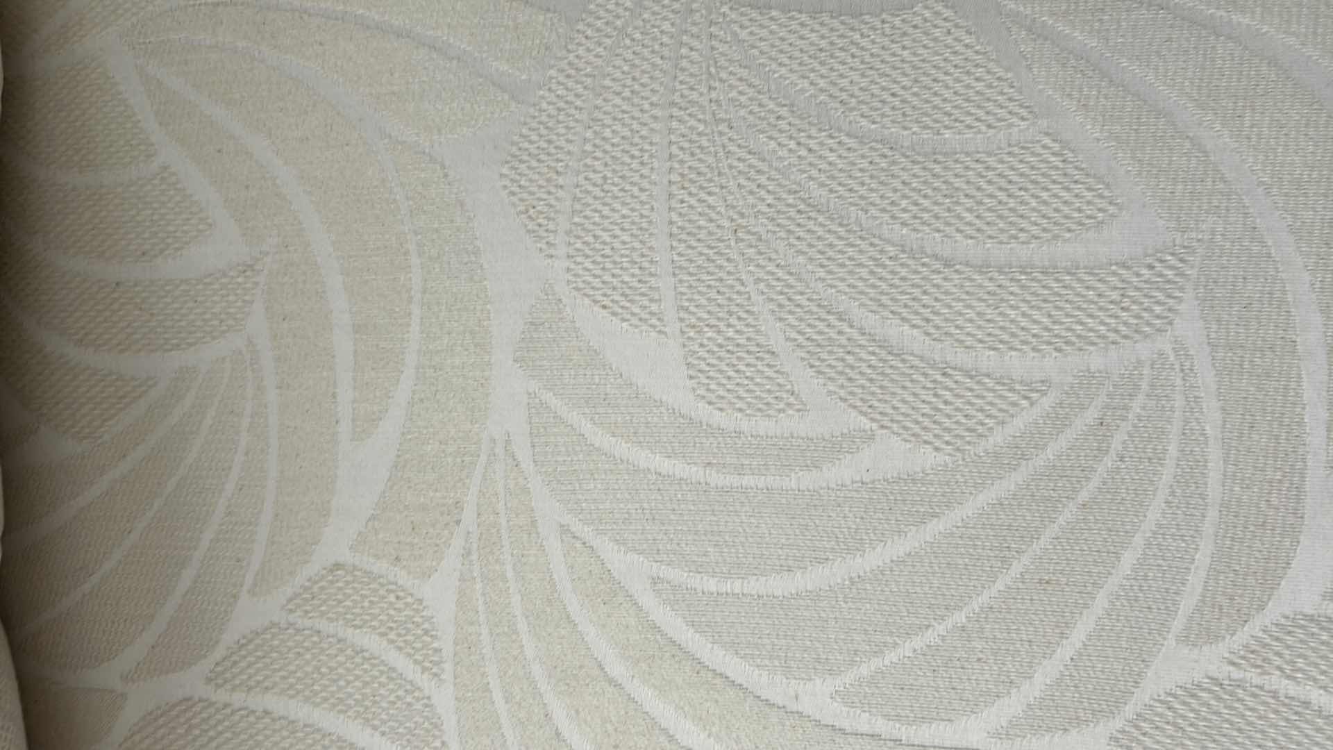 Photo 1 of BENCHCRAFT OFF WHITE LOVESEAT W ROLLED ARMS LOOSE BACK CUSHIONS 67"