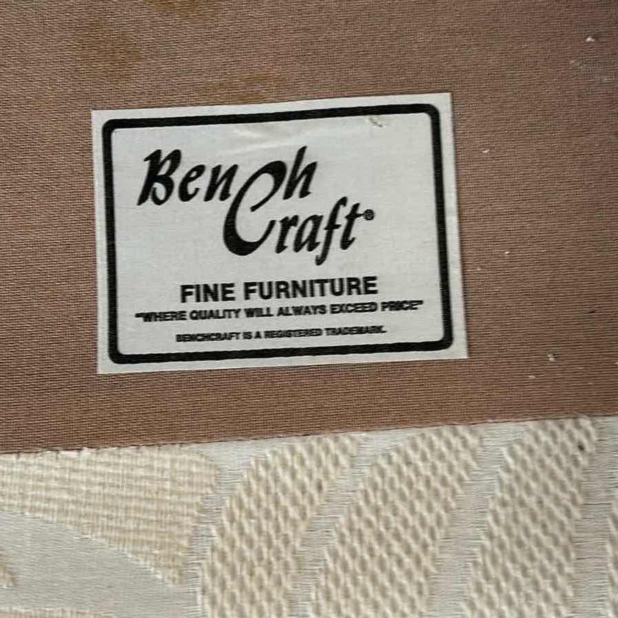 Photo 1 of BENCHCRAFT OFF WHITE SOFA W ROLLED ARMS LOOSE BACK CUSHIONS 7FT