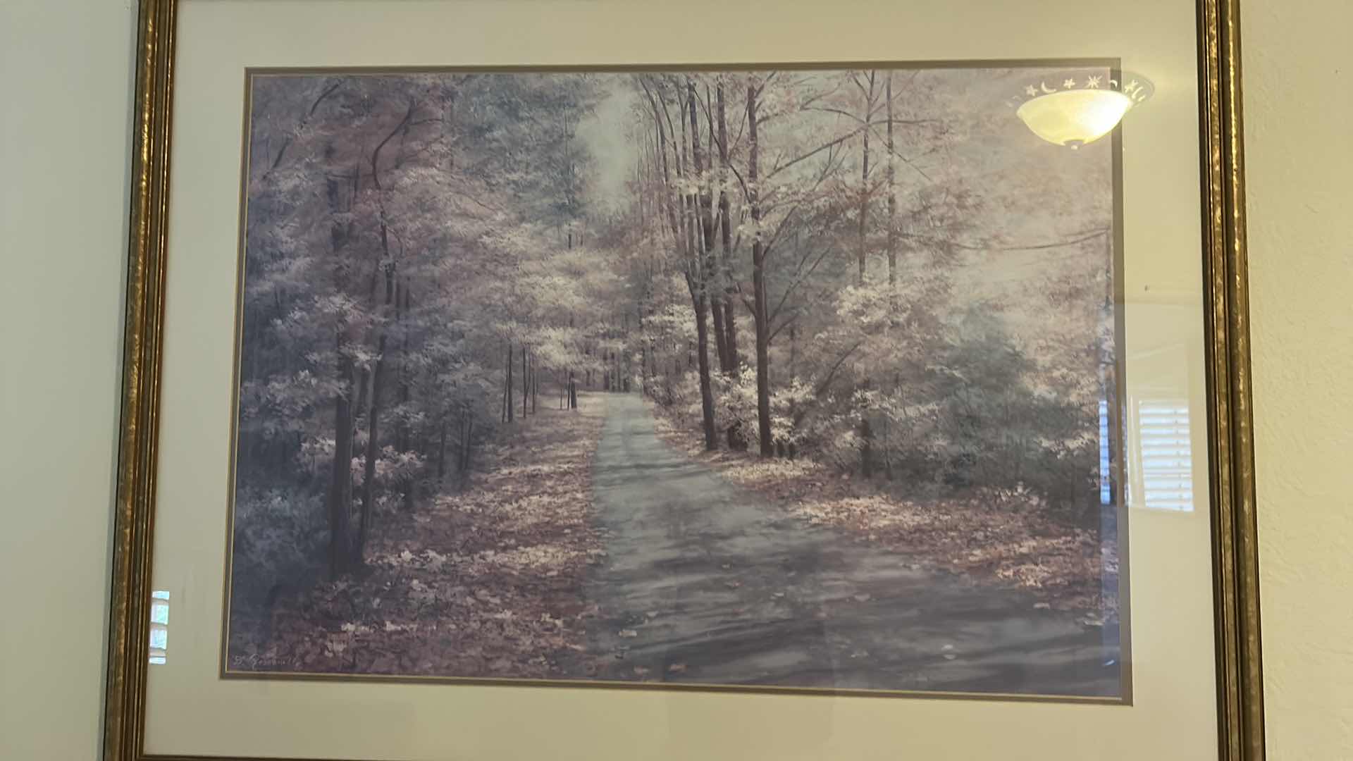 Photo 1 of GOLD FRAMED, “LANDSCAPE ARTWORK 42 1/2“ x H32 1/2“