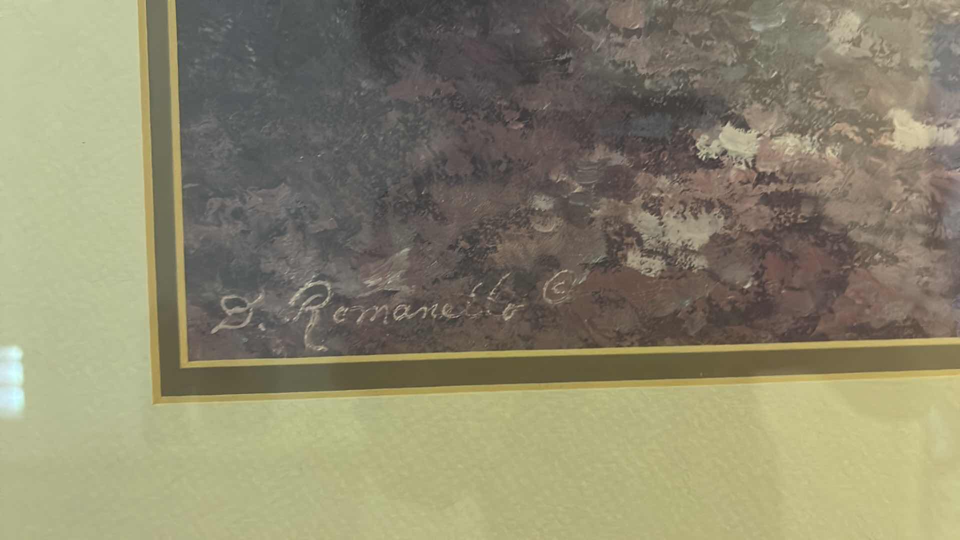 Photo 4 of GOLD FRAMED, “LANDSCAPE ARTWORK 42 1/2“ x H32 1/2“