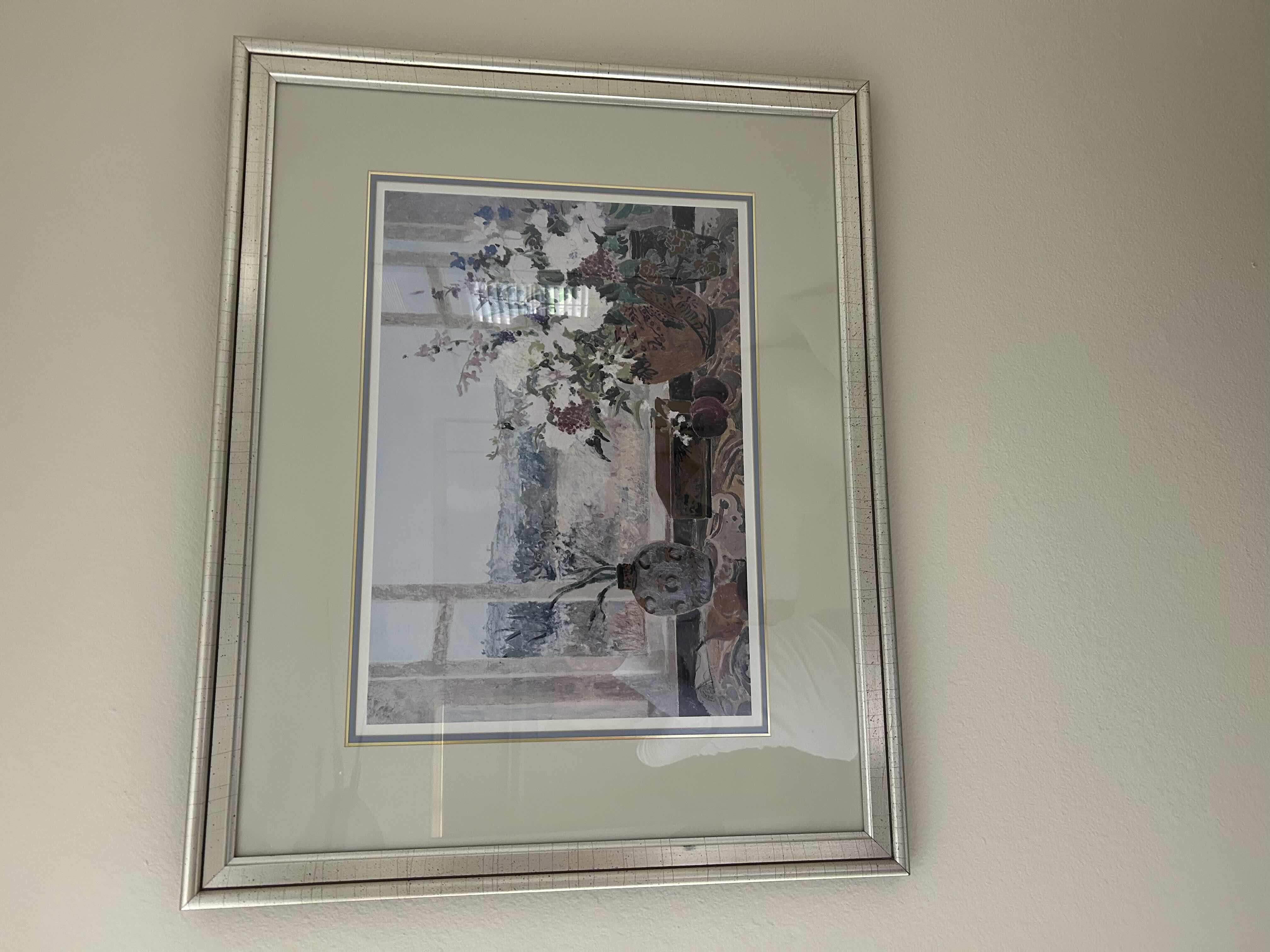 Photo 1 of SILVER FRAMED ART PRINT 35" X 28"