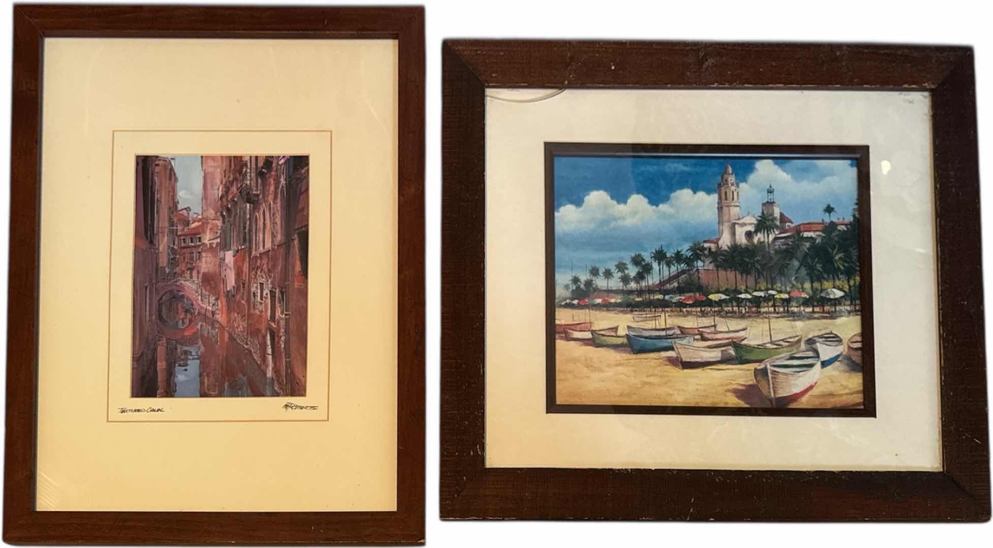Photo 1 of 2- VINTAGE WOODEN FRAMED PRINT ART 
W18” X L22”
AND SMALLER