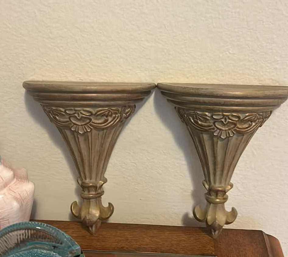 Photo 2 of BATHROOM ACCESSORIES AND 2 WALL SHELVES