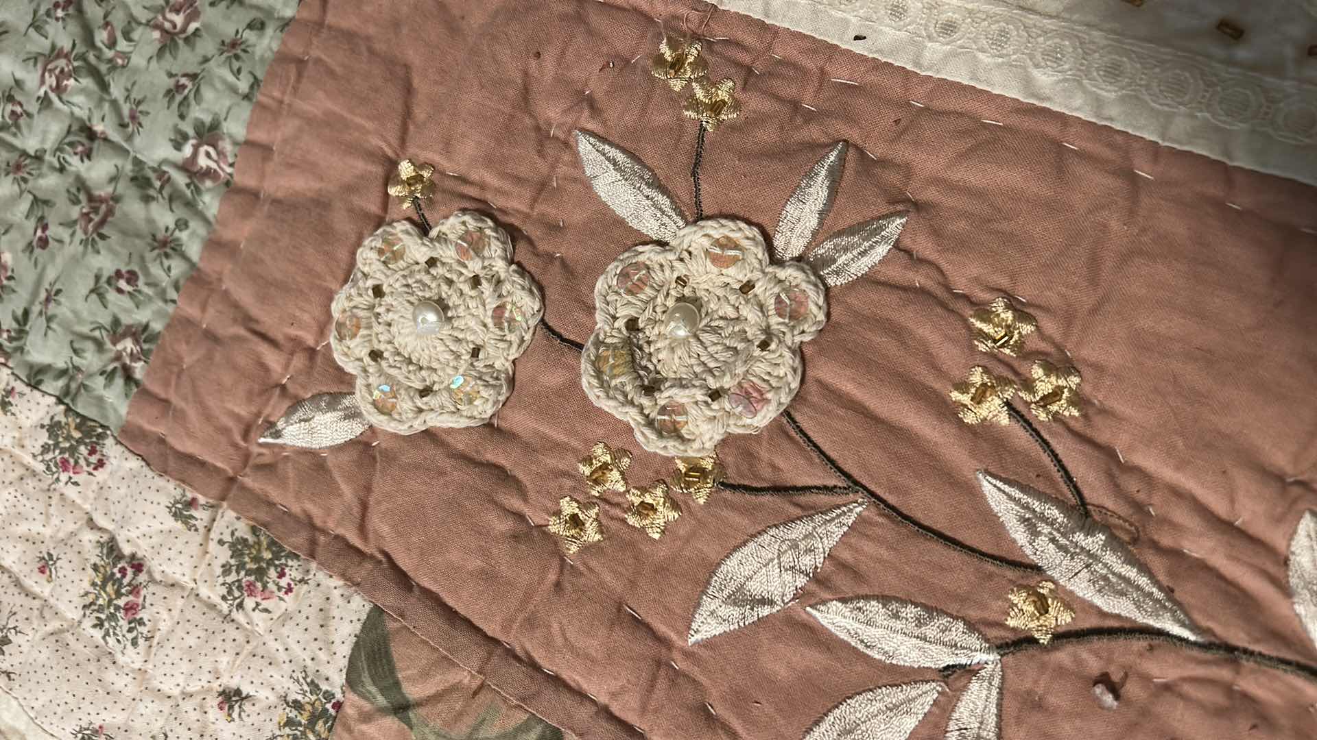 Photo 1 of QUEEN SIZE QUILT AND TWO PILLOWS