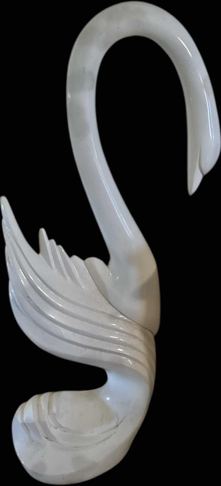 Photo 1 of H51” MID-CENTURY FIBERGLASS SWAN SCULPTURE