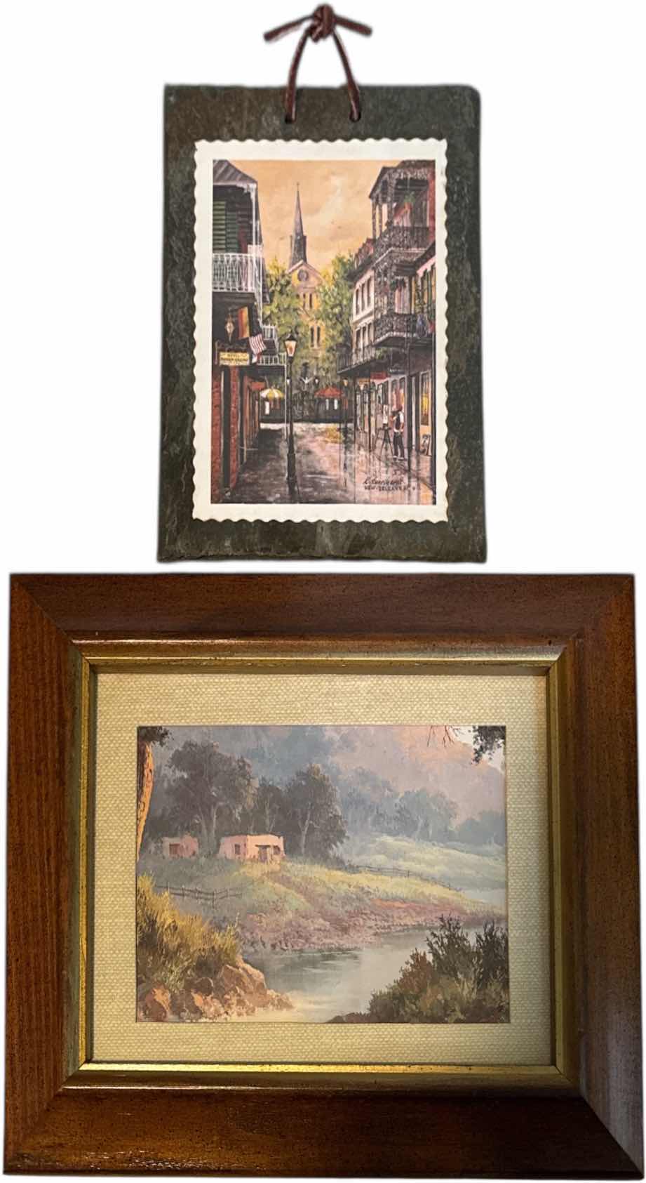 Photo 1 of 3- VINTAGE PRINT ART, ORCHIDS PRINT ART, WOODEN FRAMED SCENIC LANDSCAPE ARTWORK, NEW ORLEANS PRINT ART STONE FRAMED

W12” X L15”
AND SMALLER

$100