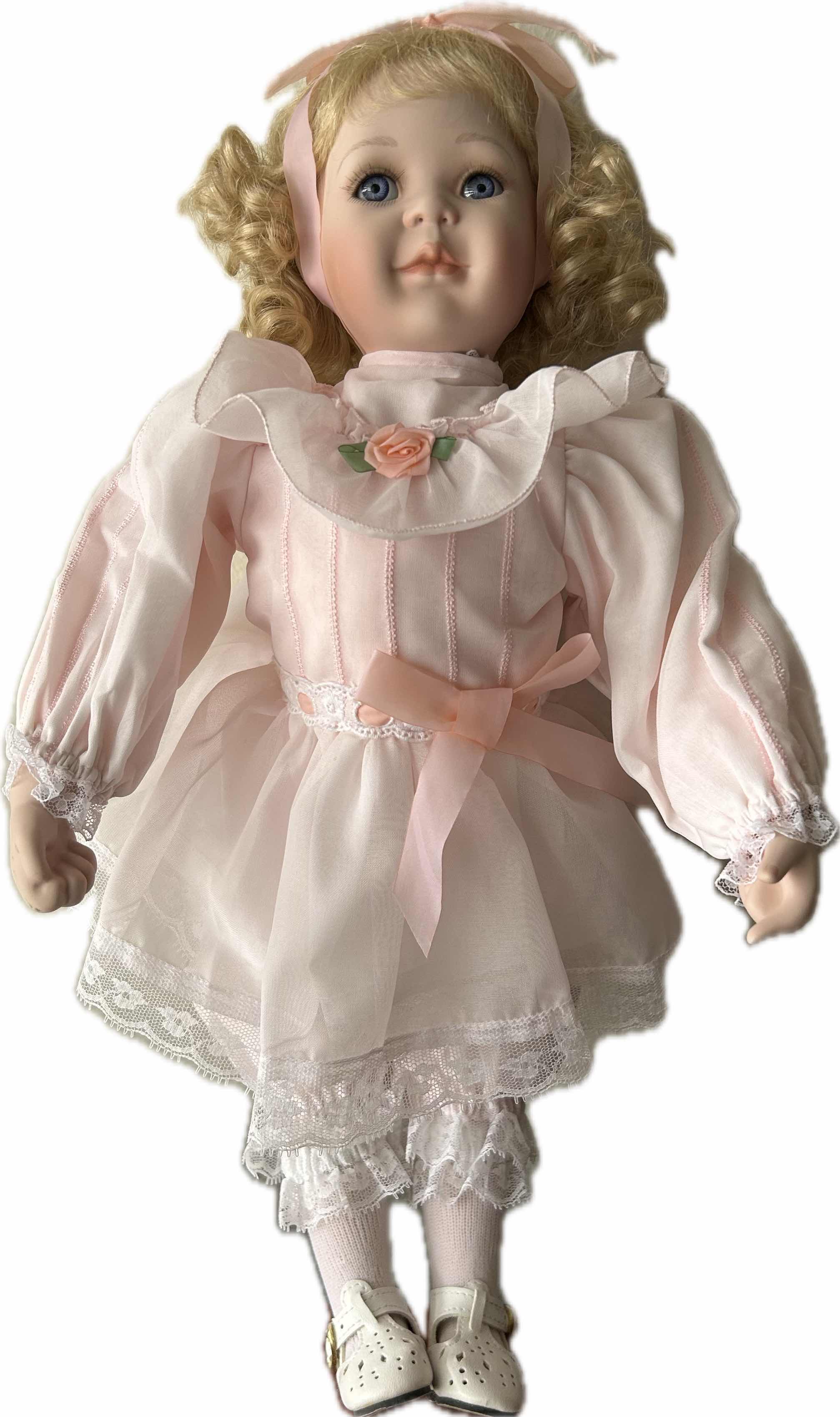 Photo 1 of ASHTON DRAKE  PORCELAIN DOLL "TESS" BY CINDY MCCURE H 18"