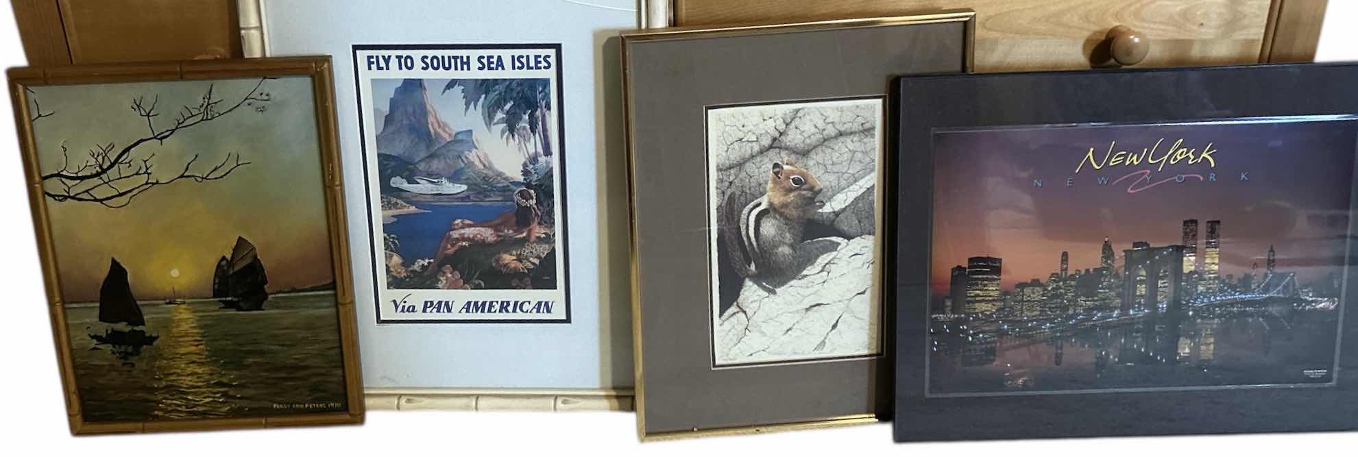 Photo 1 of 4 PC FRAMED ARTWORK ASSORTMENT