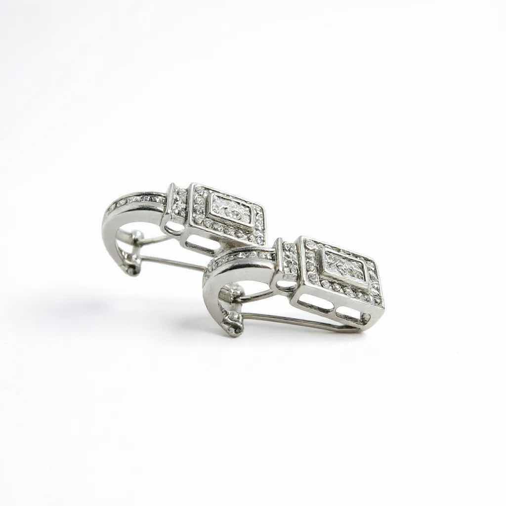 Photo 1 of 14K WHITE GOLD W 1.0 ctw DIAMOND PAIR OF EARRINGS TTL GRAMS 5.18 W INSURANCE APPRAISAL ITEM #2025 