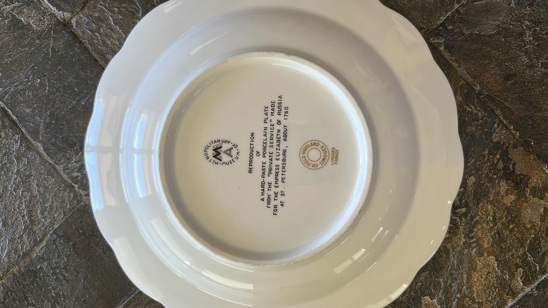 Photo 1 of 2 REPLICAS OF TSARINA ELIZABETH CHINA PATTERN FROM METROPOLITAN MUSEUM IN NEW YORK