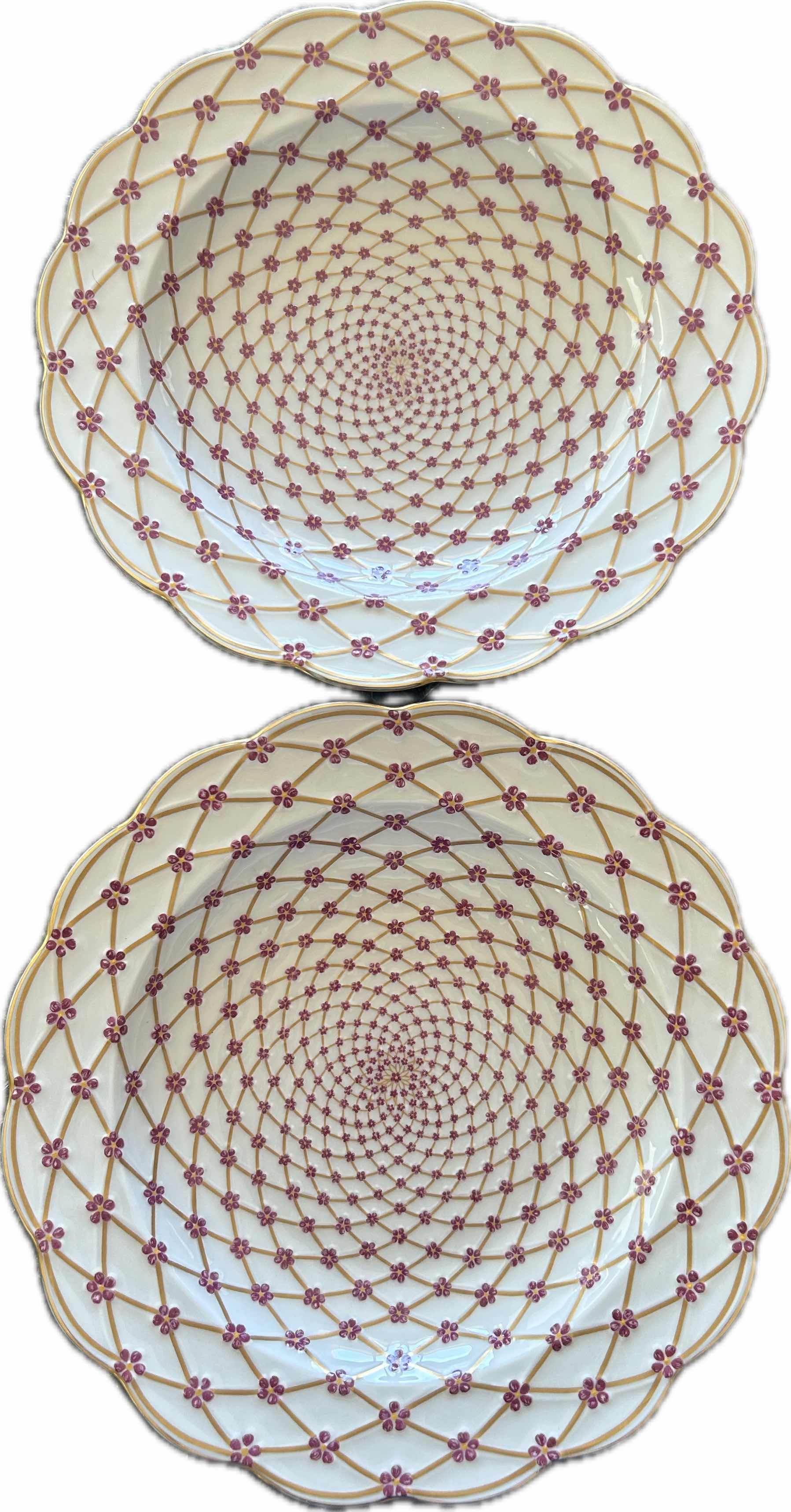 Photo 1 of 2 REPLICAS OF TSARINA ELIZABETH CHINA PATTERN FROM METROPOLITAN MUSEUM IN NEW YORK