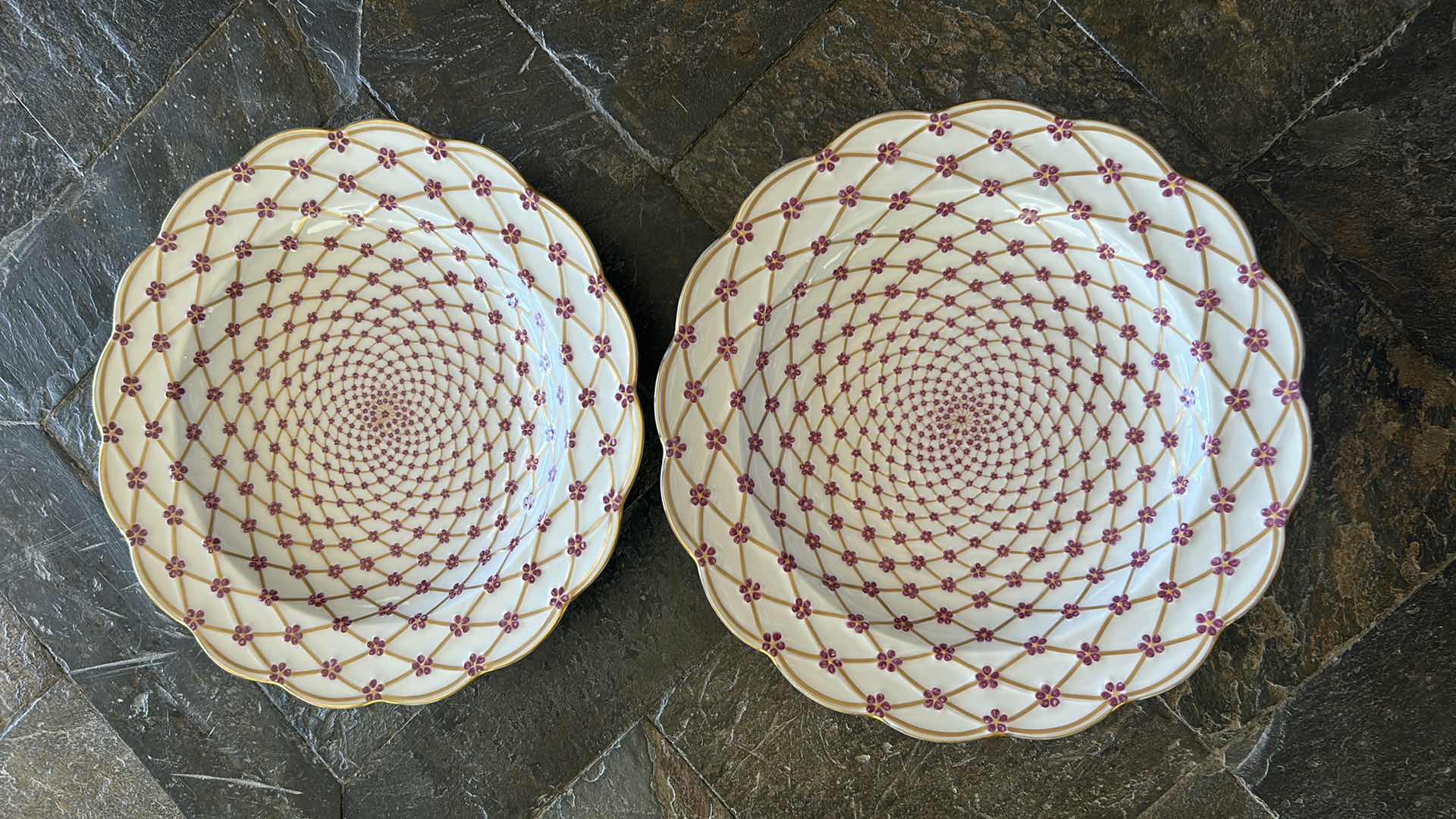 Photo 1 of 2 REPLICAS OF TSARINA ELIZABETH CHINA PATTERN FROM METROPOLITAN MUSEUM IN NEW YORK