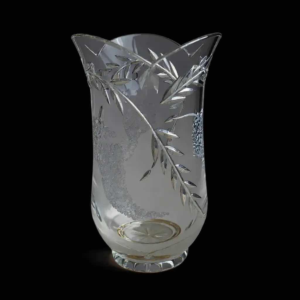 Photo 1 of WATERFORD CRYSTAL WISTERIA  VASE H 11"