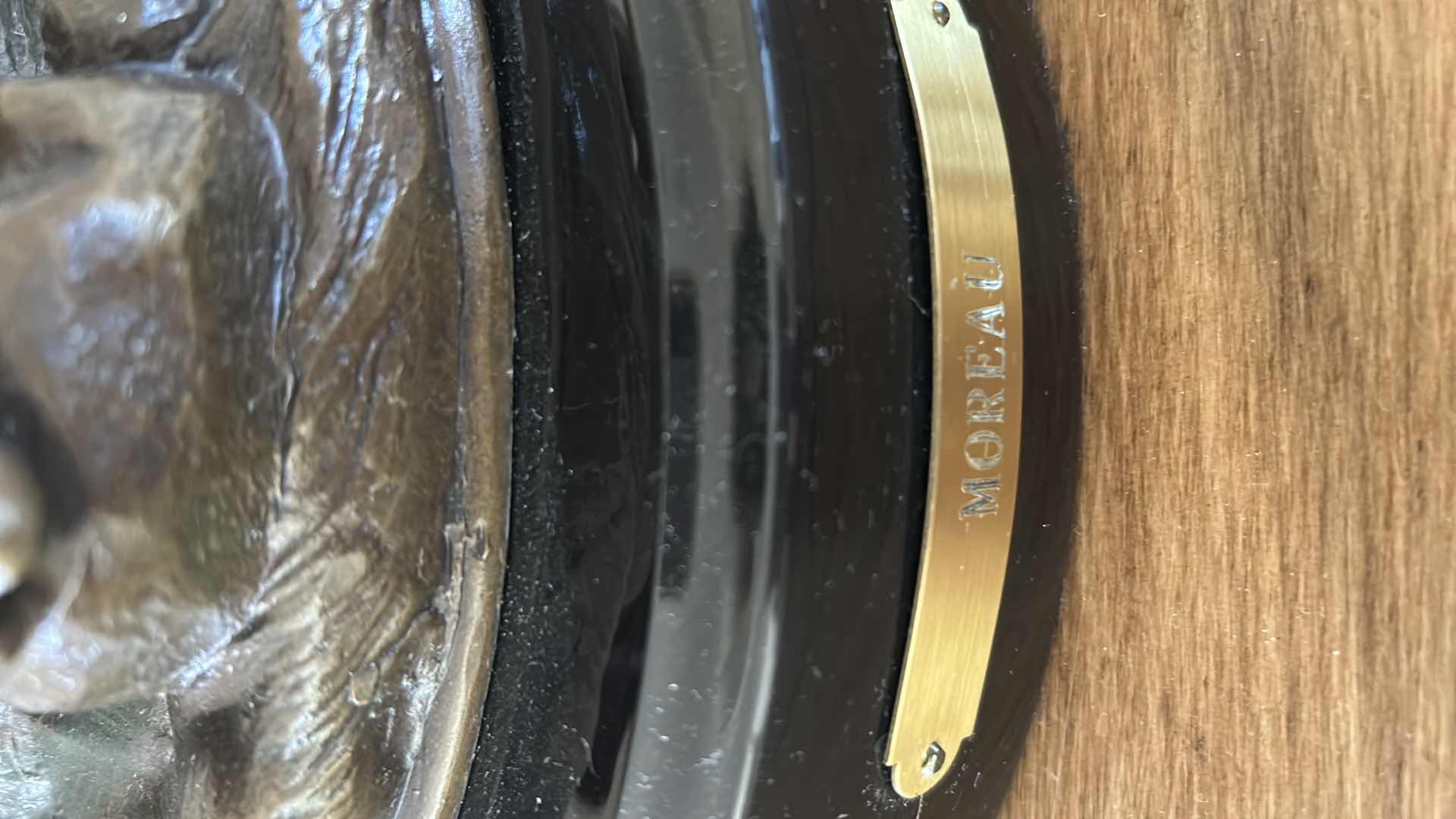 Photo 4 of BRONZE SCULPTURE BY AUGUST MOREAU " BOY AND GIRL " H 23" VERY HEAVY