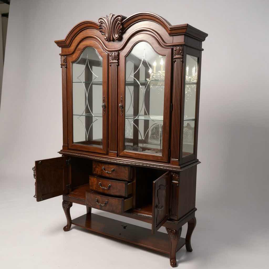 Photo 3 of MAHOGANY NEO RENNASANCE BUFFET & HUTCH 60" X 90" 