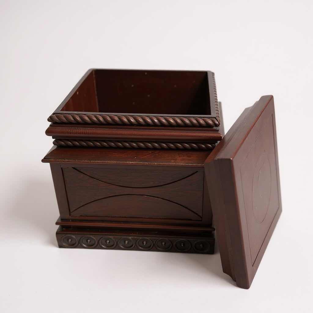 Photo 1 of MAHOGANY CELLARETTE 15" X 15" X 17" 