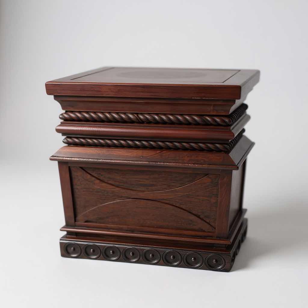 Photo 1 of MAHOGANY CELLARETTE 15" X 15" X 17" 