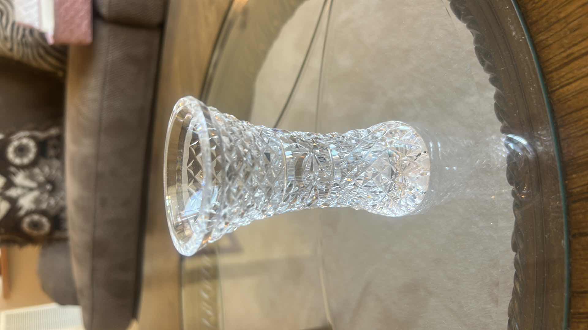 Photo 1 of WATERFORD CRYSTAL GLANDORE MINI BUD VASE H4.5”