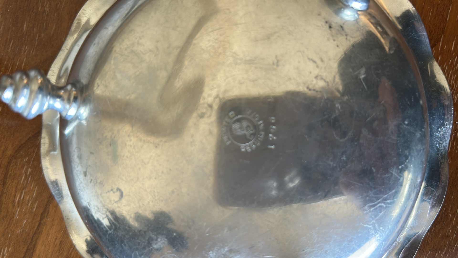 Photo 1 of TRADE CONTINENTAL PEWTER SALT PEPPER BOWL SMALL VASE