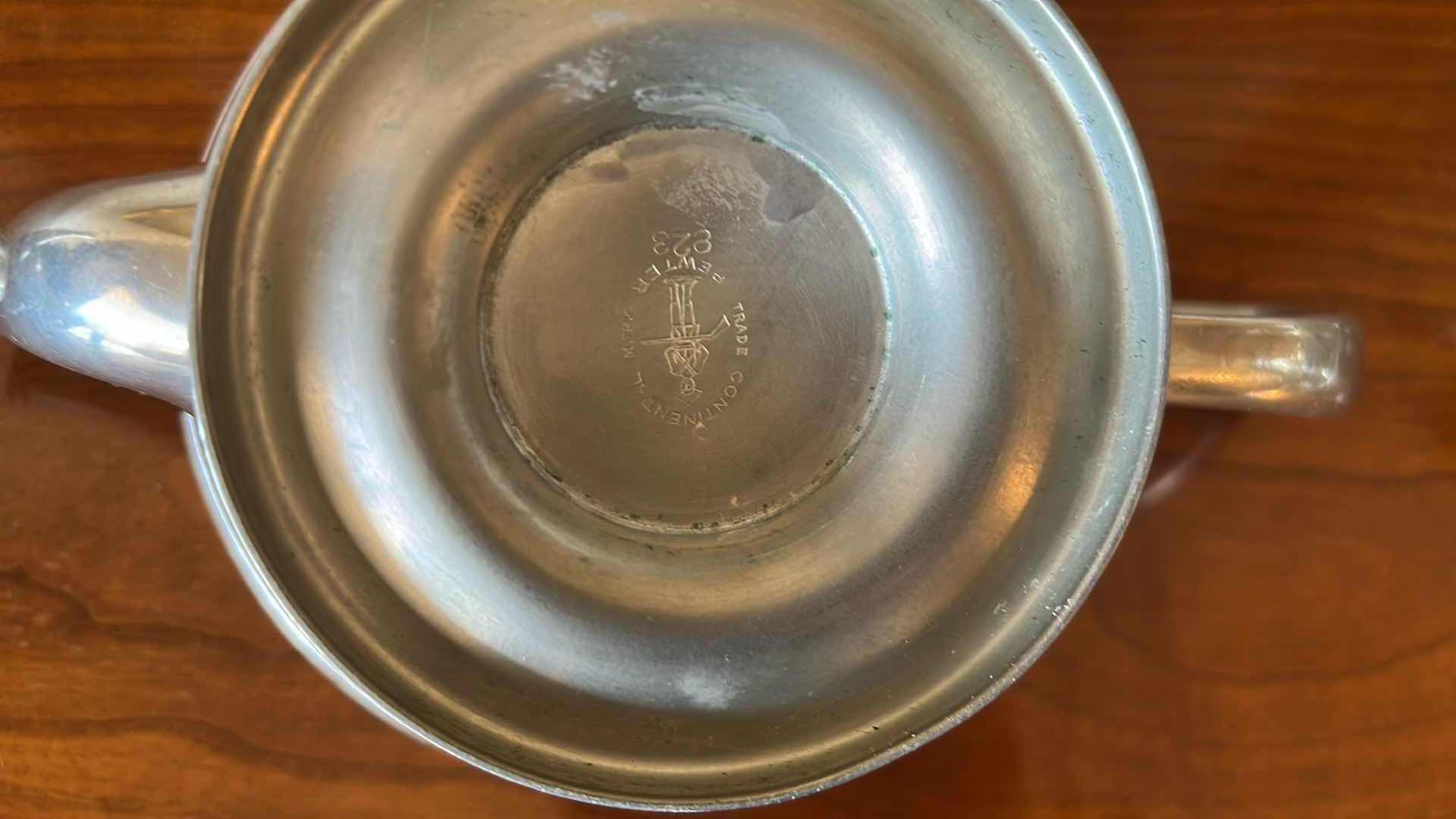 Photo 1 of TRADE CONTINENTAL PEWTER TEA POT