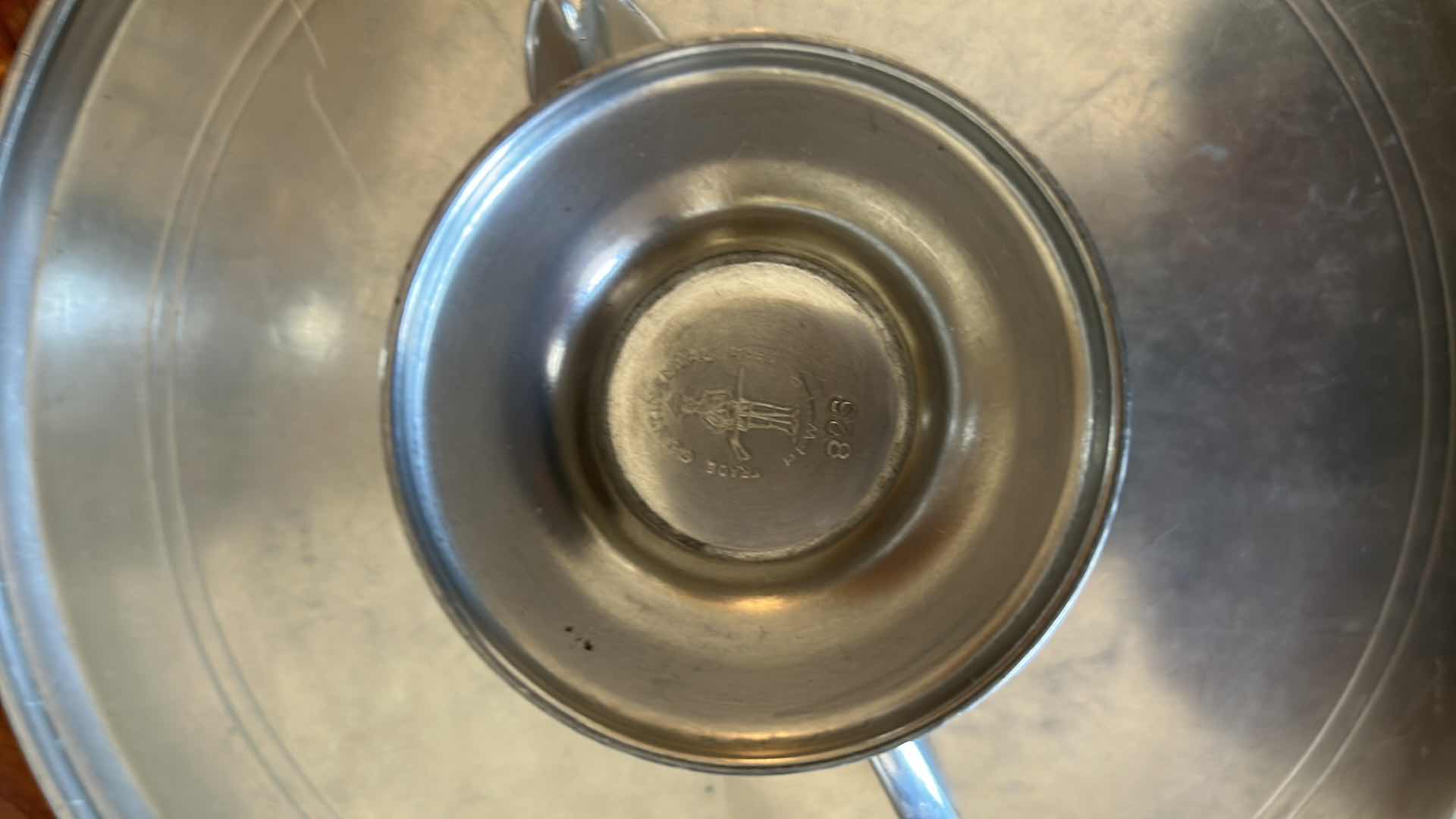 Photo 1 of TRADE CONTINENTAL PEWTER TEA SET 