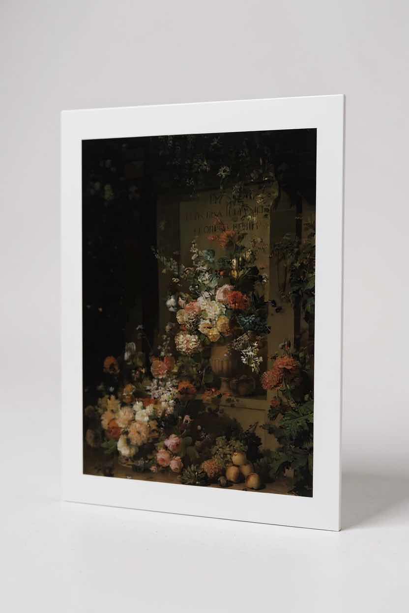 Photo 1 of ACRYLIC GLASS PRINT " FLOWER STILL LIFE" 19" X 24"