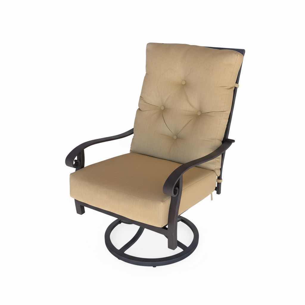 Photo 1 of EMERALD OUTDOOR FURNITURE SWIVEL METAL PATIO CHAIR WITH CUSHION 26“ x 30“ x H44“