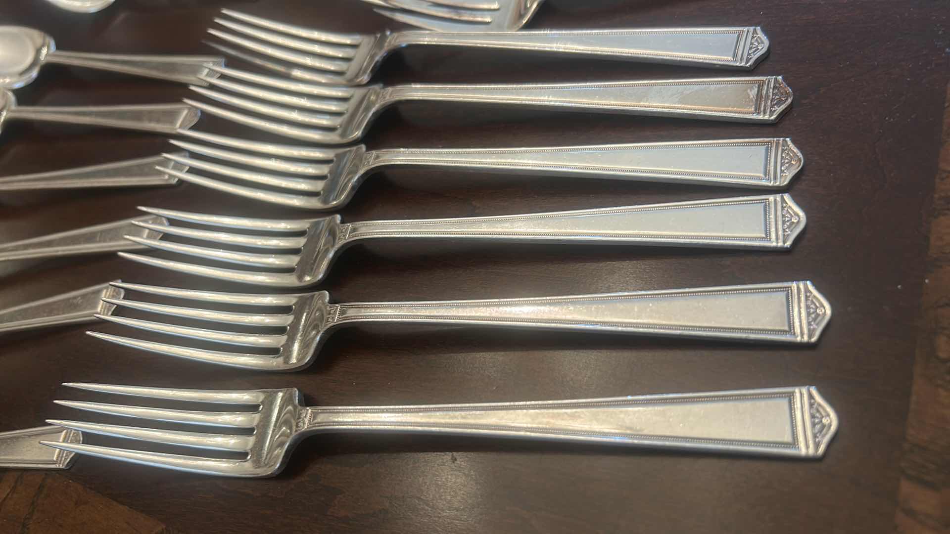 Photo 1 of 73 PCS 1847 ROGERS BROS SILVER PLATED DINING UTENSILS