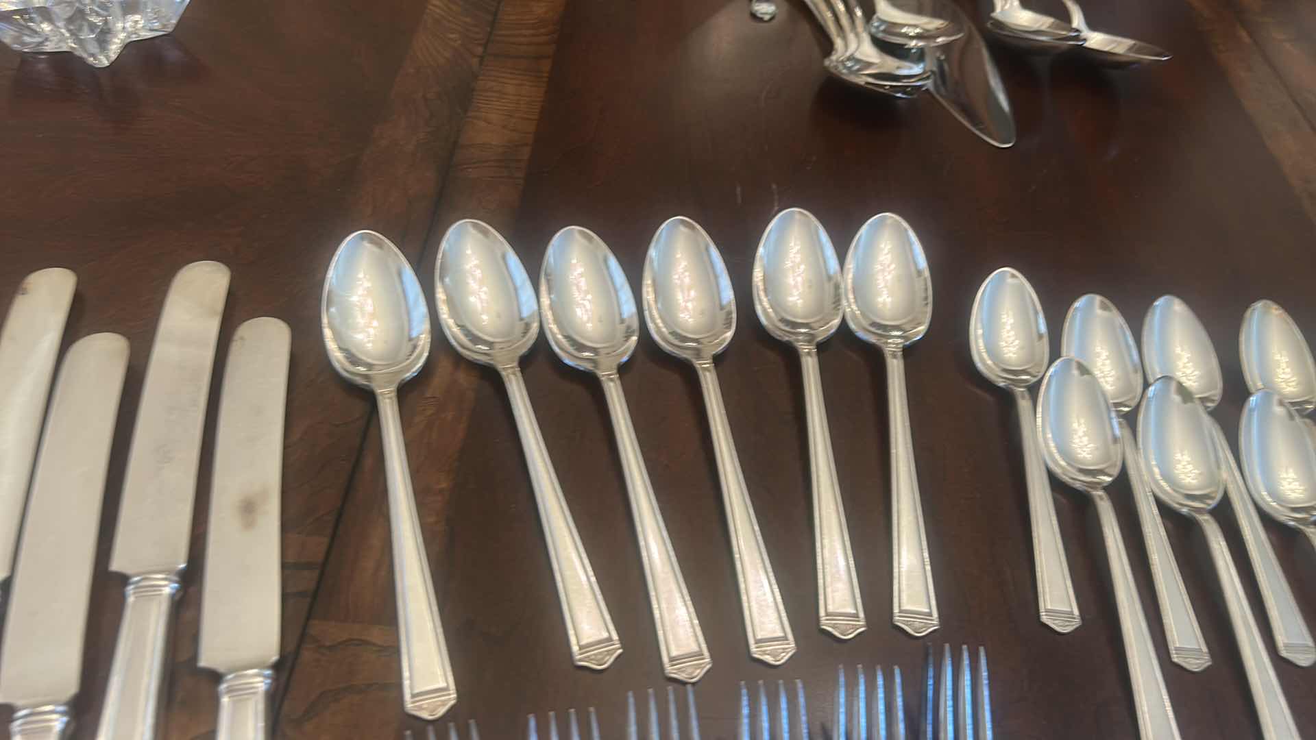 Photo 1 of 73 PCS 1847 ROGERS BROS SILVER PLATED DINING UTENSILS