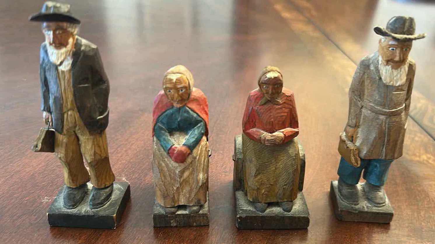 Photo 1 of COLLECTION OF HAND CARVED WOODEN FOLK ART "OLE THE HERMIT"