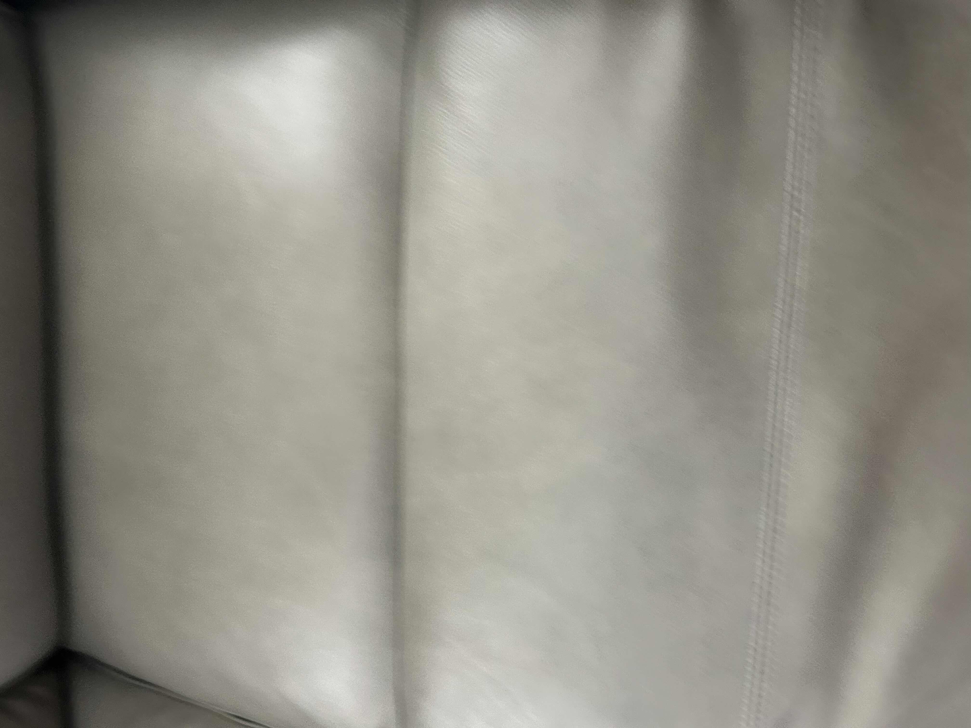 Photo 1 of RC WILLEY GREY LEATHER TRIPLE POWER RECLINER SOFA 7FT 