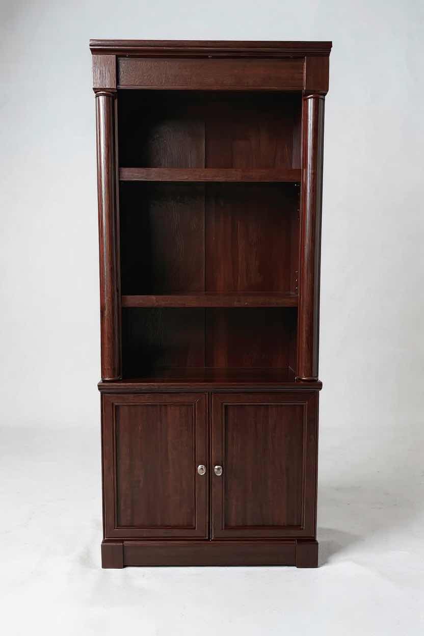 Photo 1 of CHERRYWOOD FINISH BOOKCASE W DOORS 28" X 72"