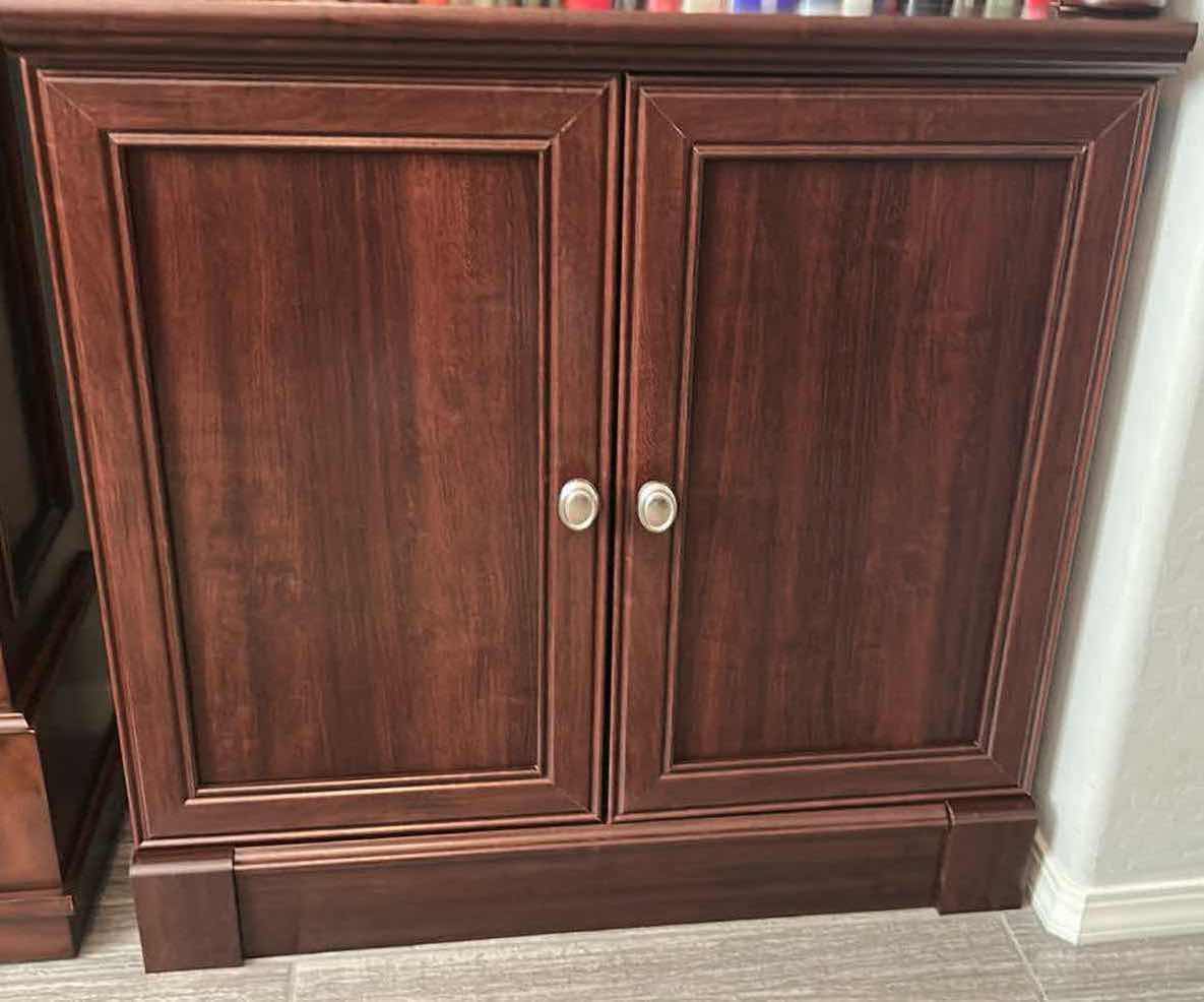 Photo 1 of CHERRYWOOD FINISH BOOKCASE W DOORS 28" X 72"