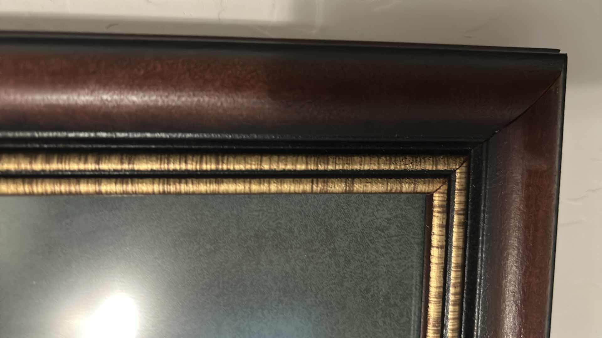 Photo 1 of WOOD FRAMED PRINT "PETUNIA" BY GEORGIA O'KEEFFE 37" X 31"