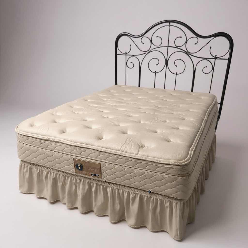 Photo 1 of SLEEP NUMBER QUEEN MATTRESS MODEL 7000 W REMOTE-RUFFLED BED SKIRT & HEADBOARD SOLD SEPARATELY RETAIL $2000