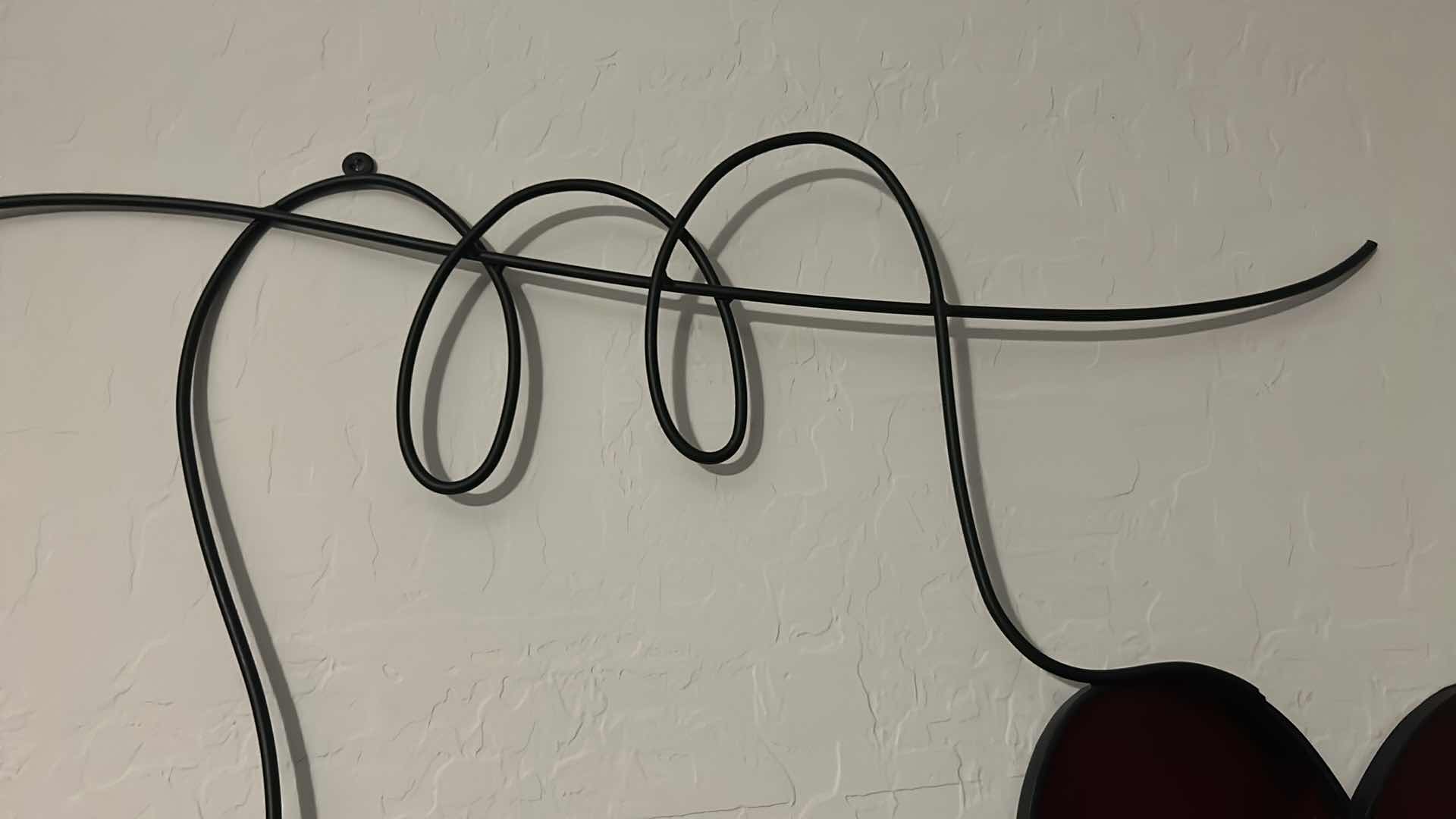 Photo 1 of VINTAGE METAL RED HEART WALL ART W 24"