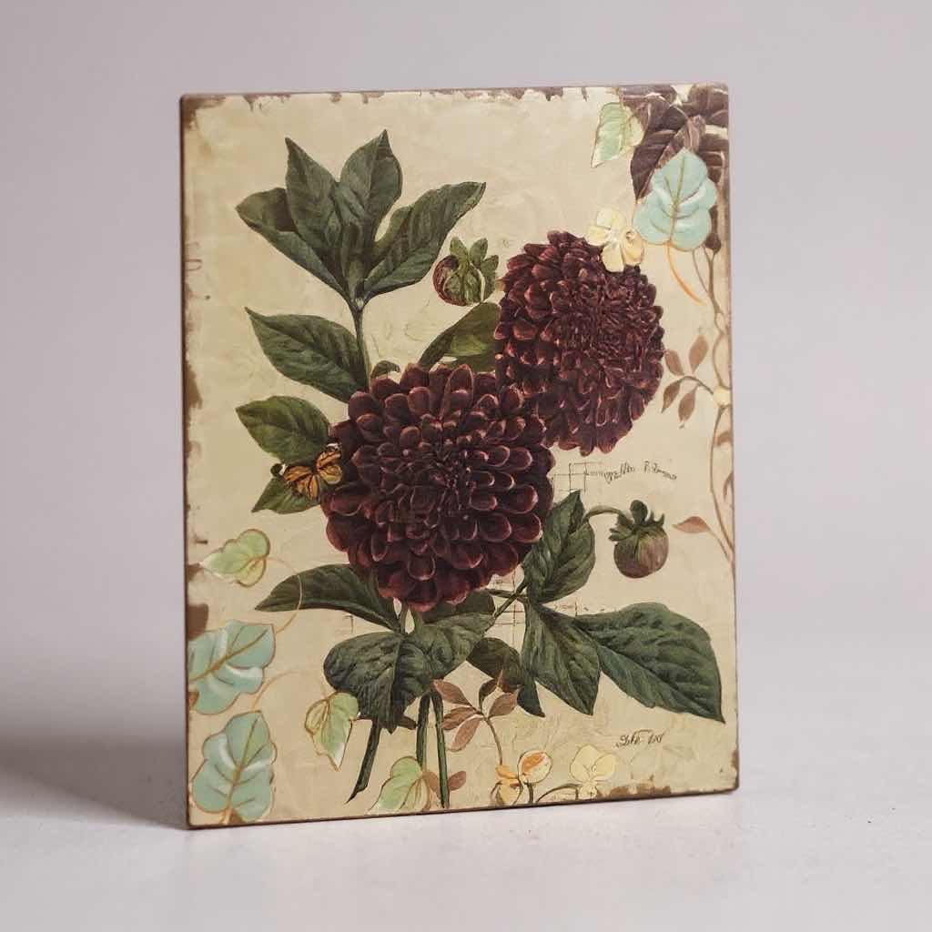 Photo 1 of 3 METAL VINTAGE STYLE BOTANICAL PRINTS 10" X 13"