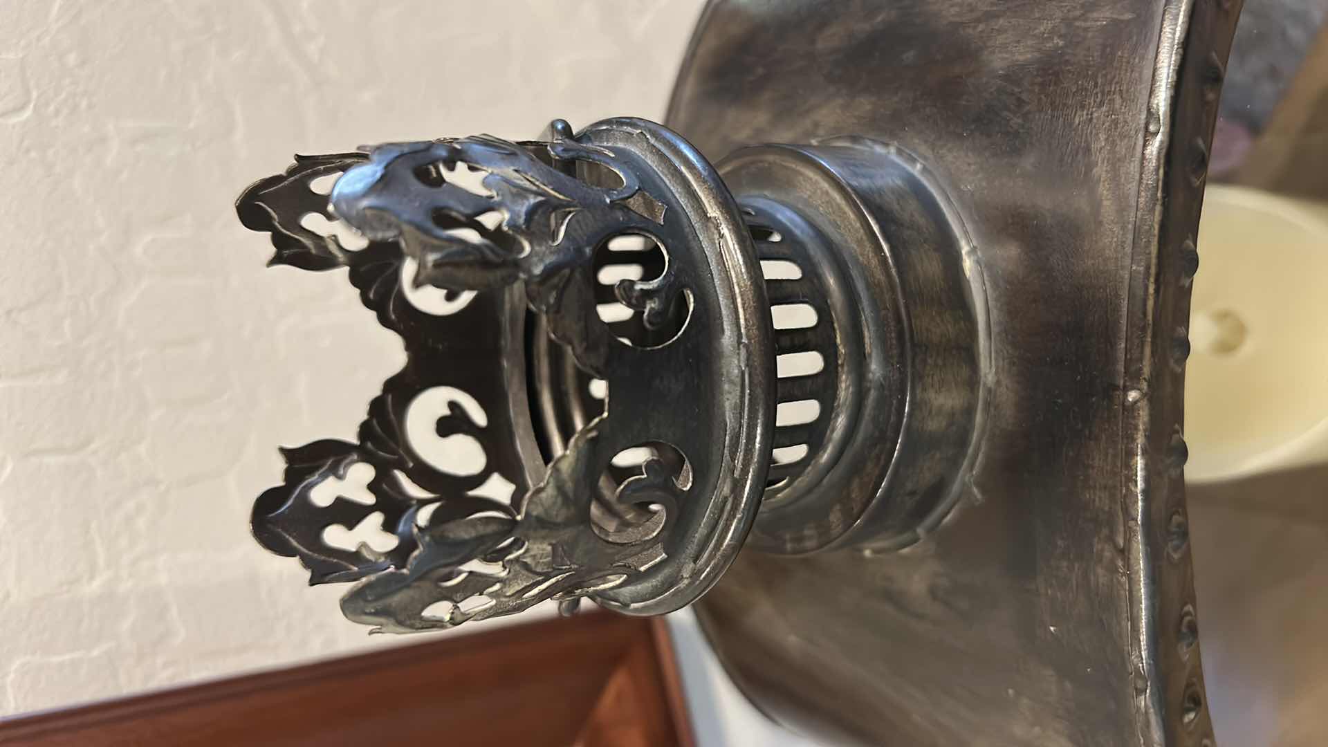 Photo 1 of DECORATIVE METAL CANDLE LANTERN W FAUX CANDLE H 15"