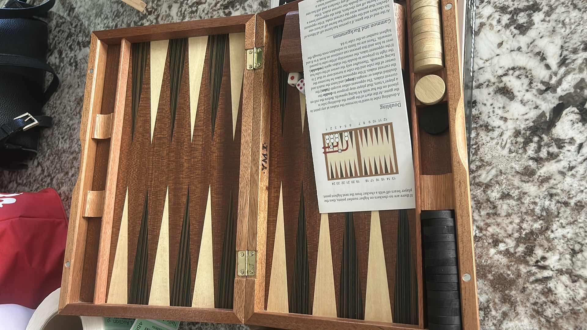 Photo 1 of BACKGAMMON SET