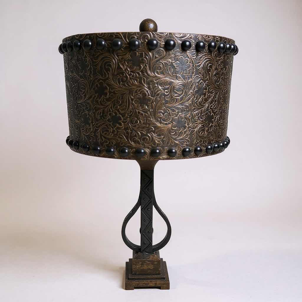 Photo 1 of BLACK FOREST DECOR SHERIDAN TABLE LAMP H 32" RETAIL $ 170