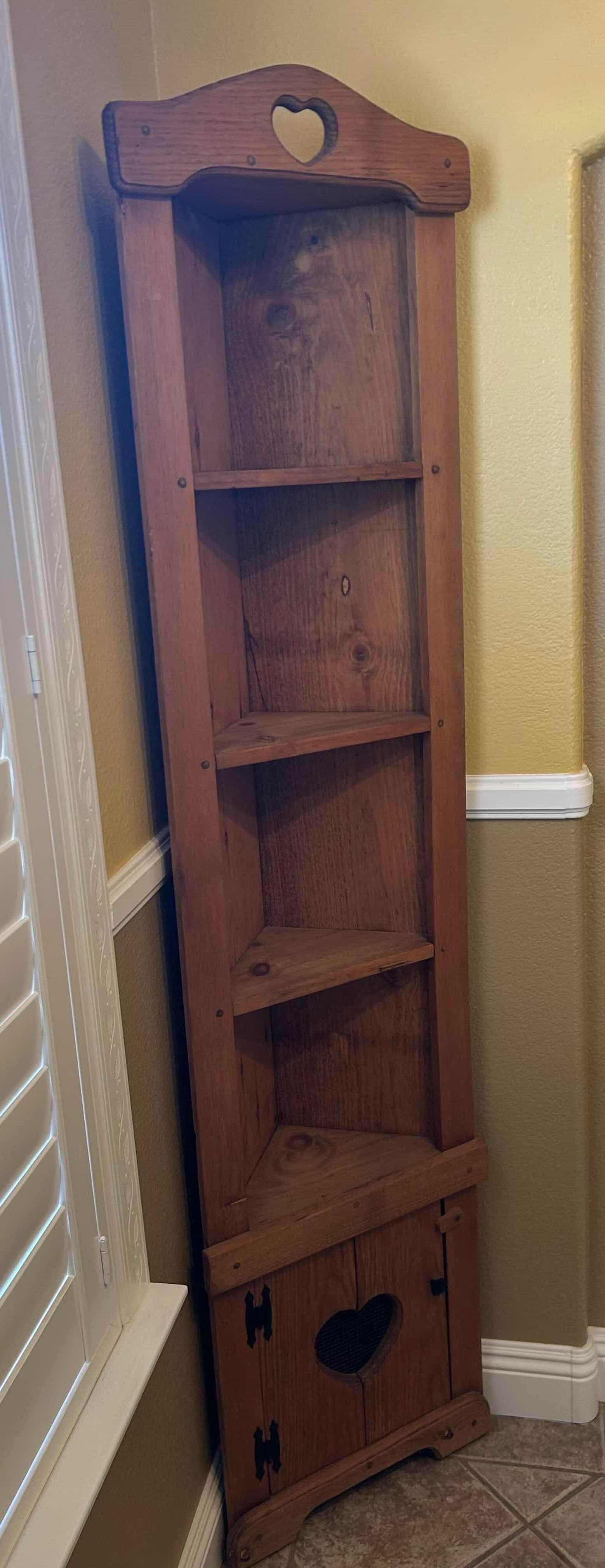 Photo 1 of FARMHOUSE CORNER CUPBOARD 17" X 73"