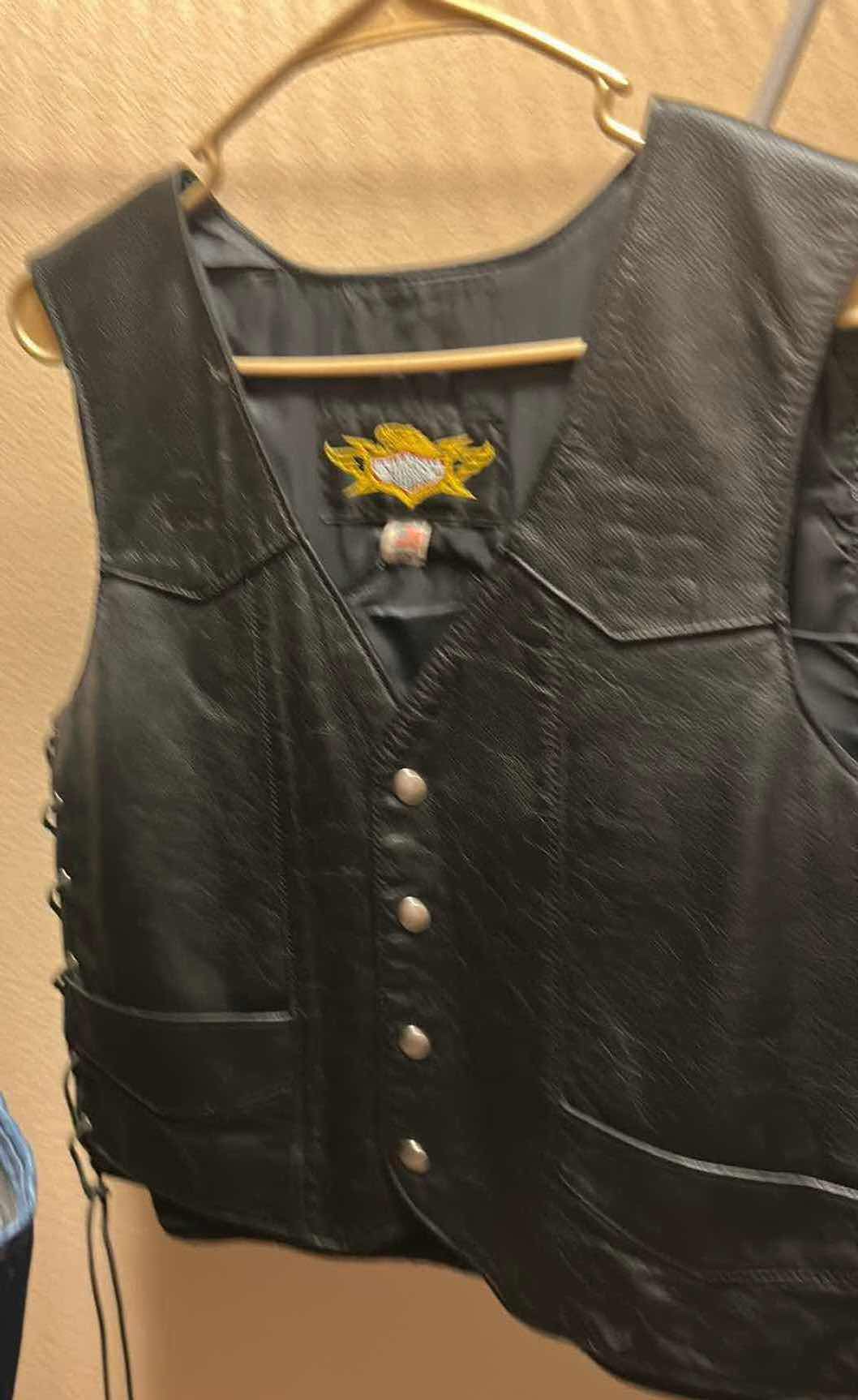 Photo 1 of 3- BIKER VESTS SIZE XL