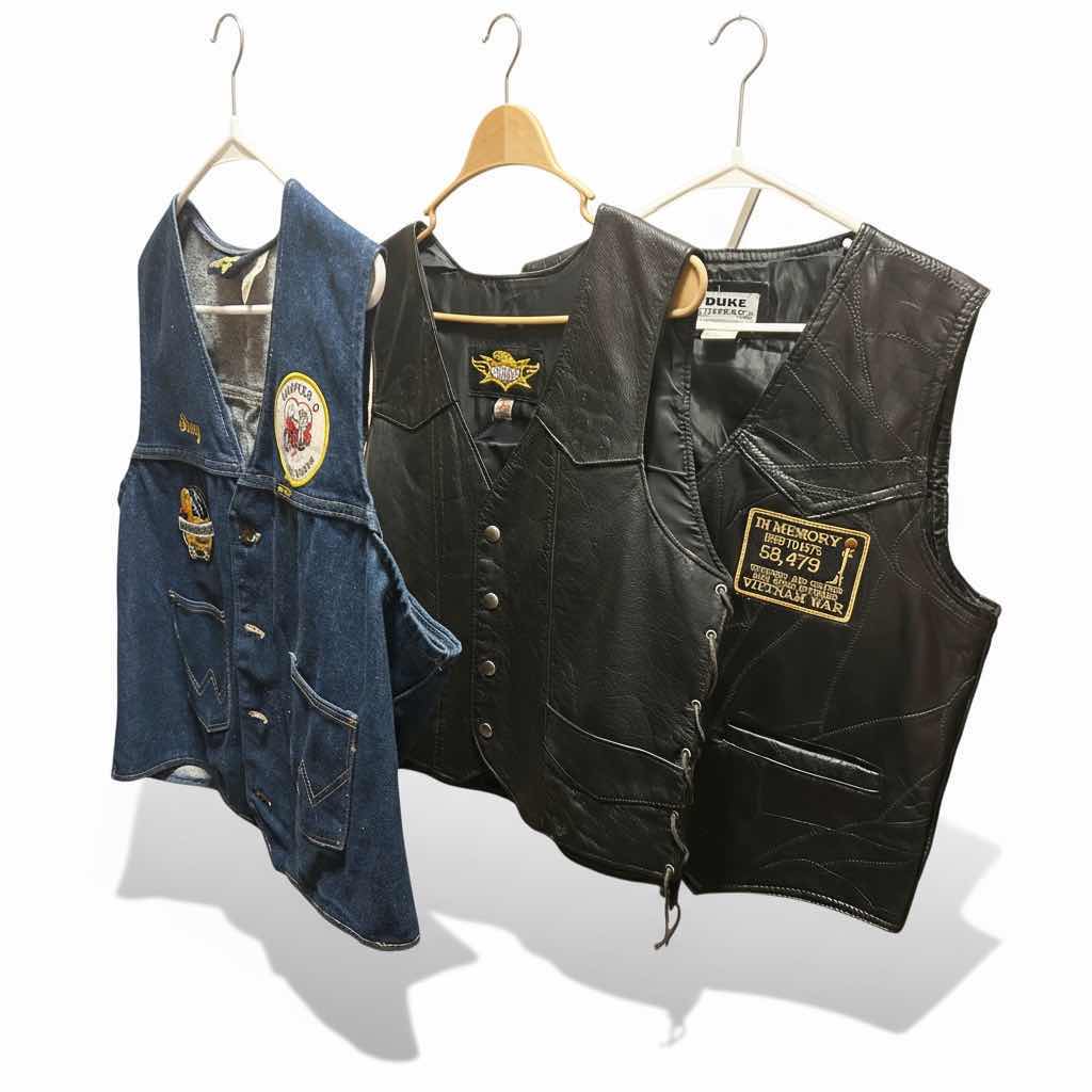 Photo 1 of 3- BIKER VESTS SIZE XL