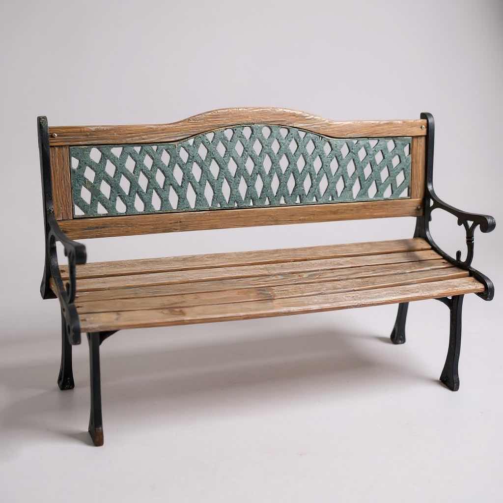 Photo 1 of CAST IRON FRAME GARDEN BENCH 4.  14"